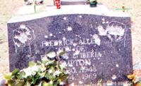 Bullet Riddled Tombstone Of Chairman Fred Hampton Sr. R.B.G.  Lets Get Free !!!